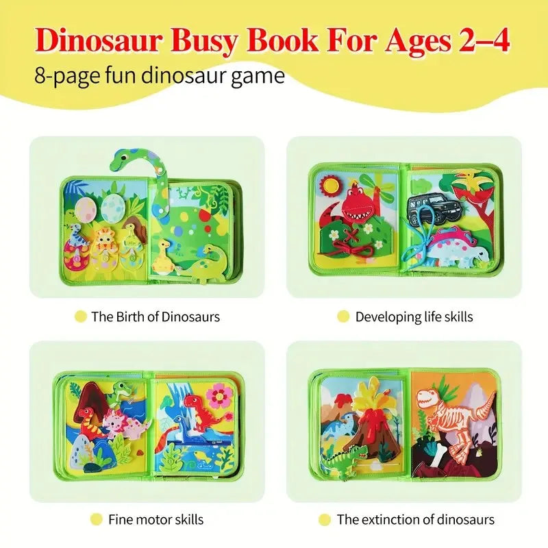 Toddlers Busy Board Life Skills Educational Learning Sensory Felt Quiet Activity Books for Baby Travel Montessori Toys Boy Girl