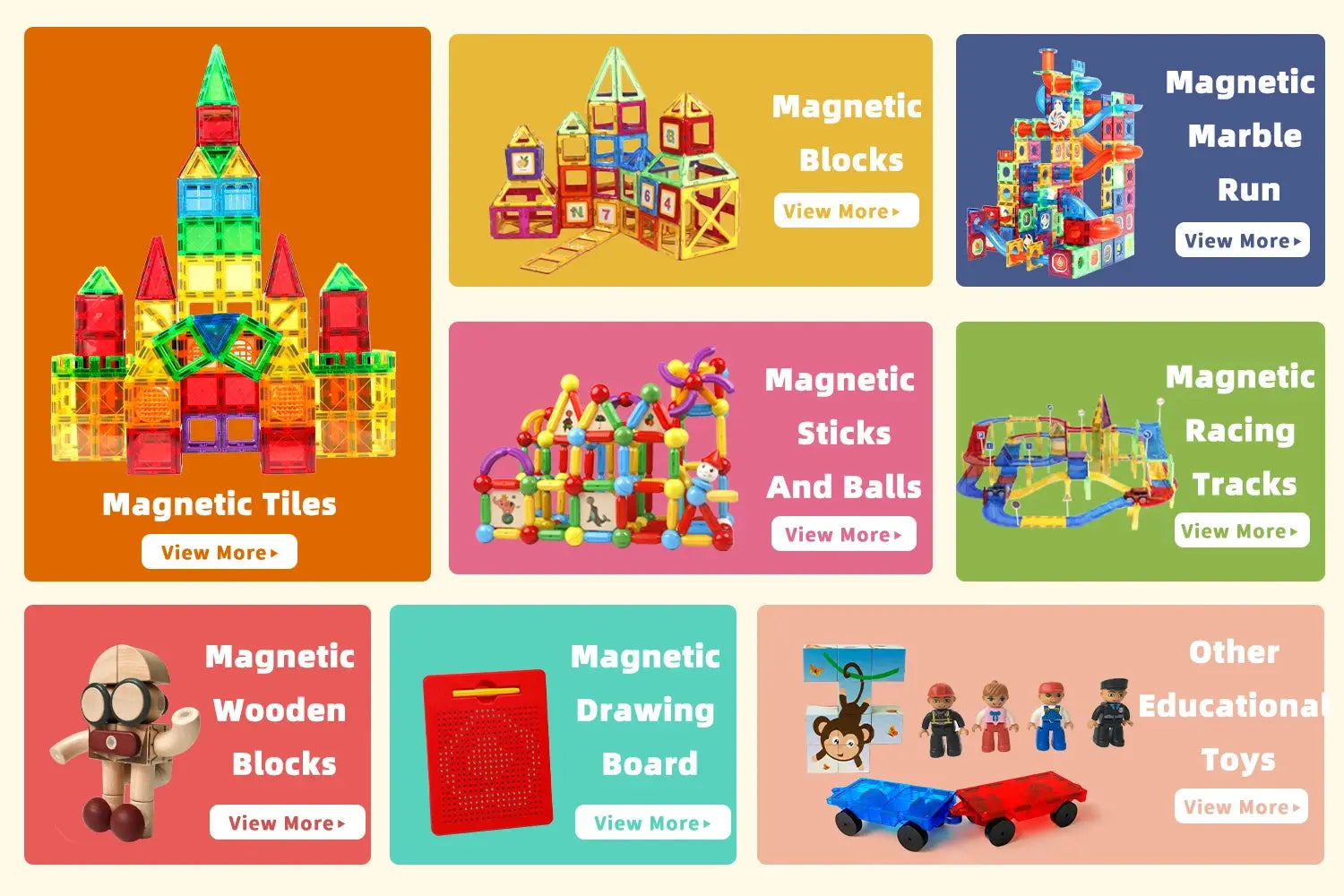 Magnetic Construction Building Blocks - Toys Shop Australia | Educational Toys