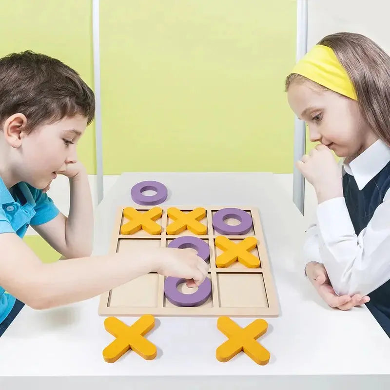 Tic-tac-toe versus wooden board game - Toys Shop Australia | Educational Toys