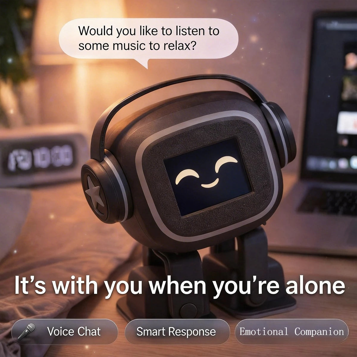 EMO AI Robot | Smart Chatbot Toy,Emotional Interaction,Singing and Dancing, Voice Control, Companion, Holiday Gifts