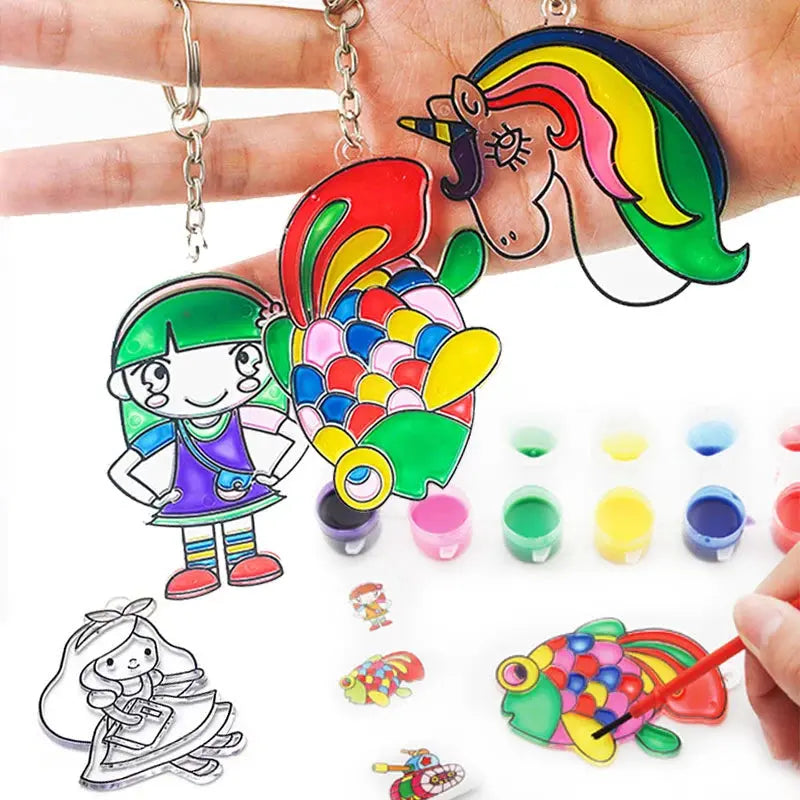 DIY Suncatcher Key Chain Painting Kit - Toys Shop Australia | Educational Toys