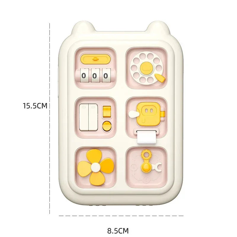 New 6 in 1 Montessori Educational Toys Sensory Busy Board Baby Practice Skills Drawer Mirror Fidget Educational Toy for Girl Boy