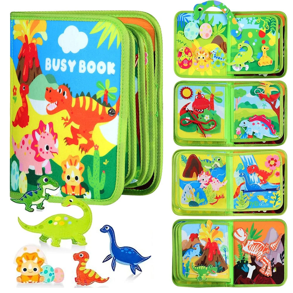 Toddlers Busy Board Life Skills Educational Learning Sensory Felt Quiet Activity Books for Baby Travel Montessori Toys Boy Girl