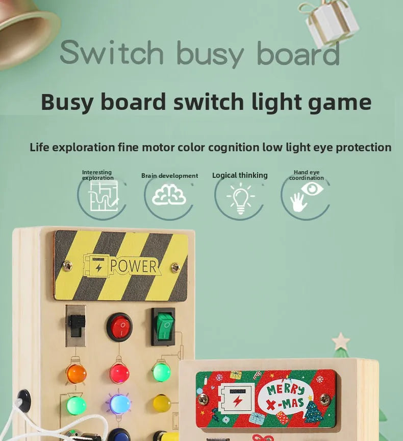 Toddlers Wooden Busy Board