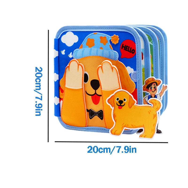 Toddlers Busy Board Life Skills Educational Learning Sensory Felt Quiet Activity Books for Baby Travel Montessori Toys Boy Girl