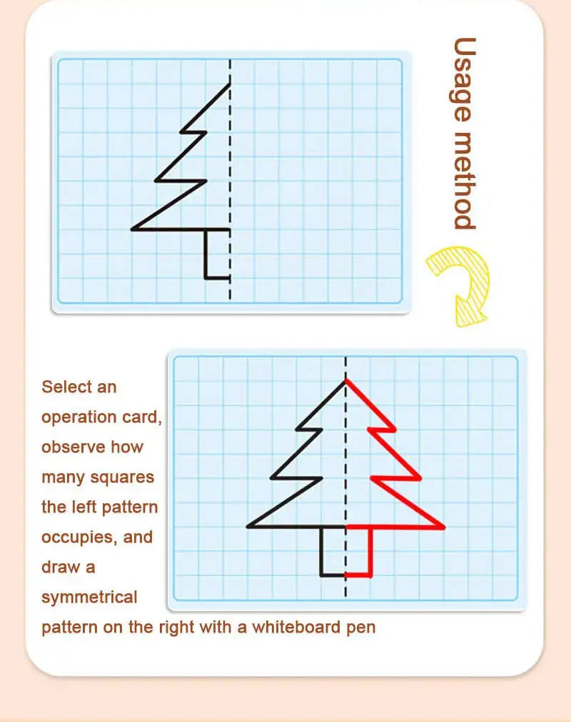 Symmetrical Drawing Puzzle Cards - Toys Shop Australia | Educational Toys