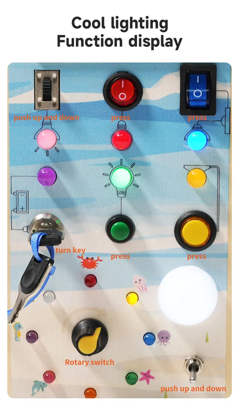 Busy Board Children Toys Led Light