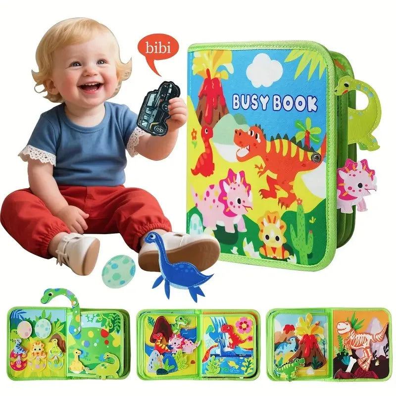 Toddlers Busy Board Life Skills Educational Learning Sensory Felt Quiet Activity Books for Baby Travel Montessori Toys Boy Girl