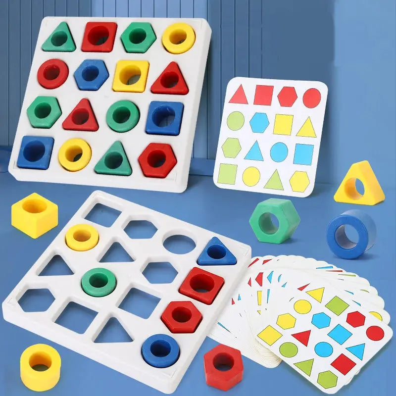 Geometric Shape Color Matching Puzzle - Toys Shop Australia | Educational Toys