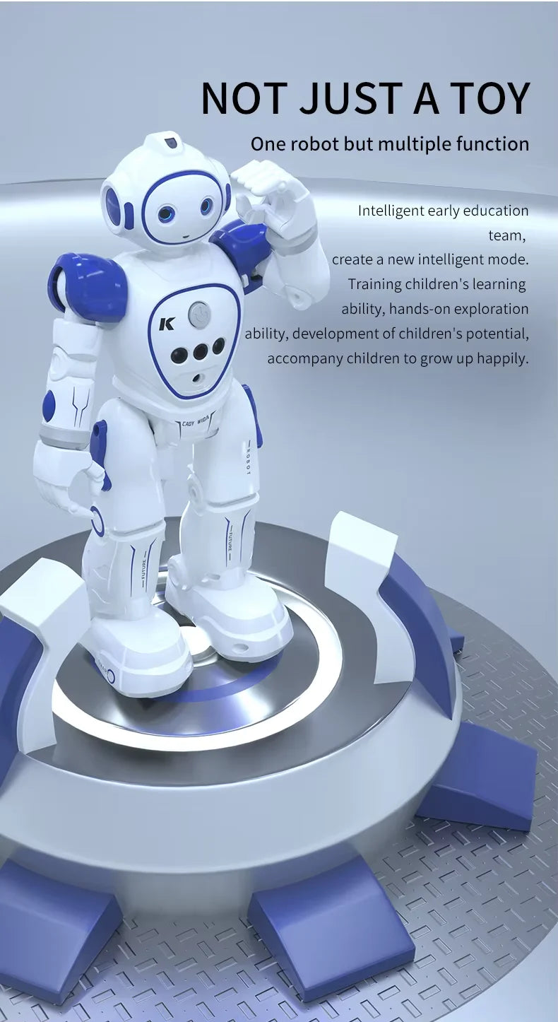 Front and side design of the Emo Robot Toy