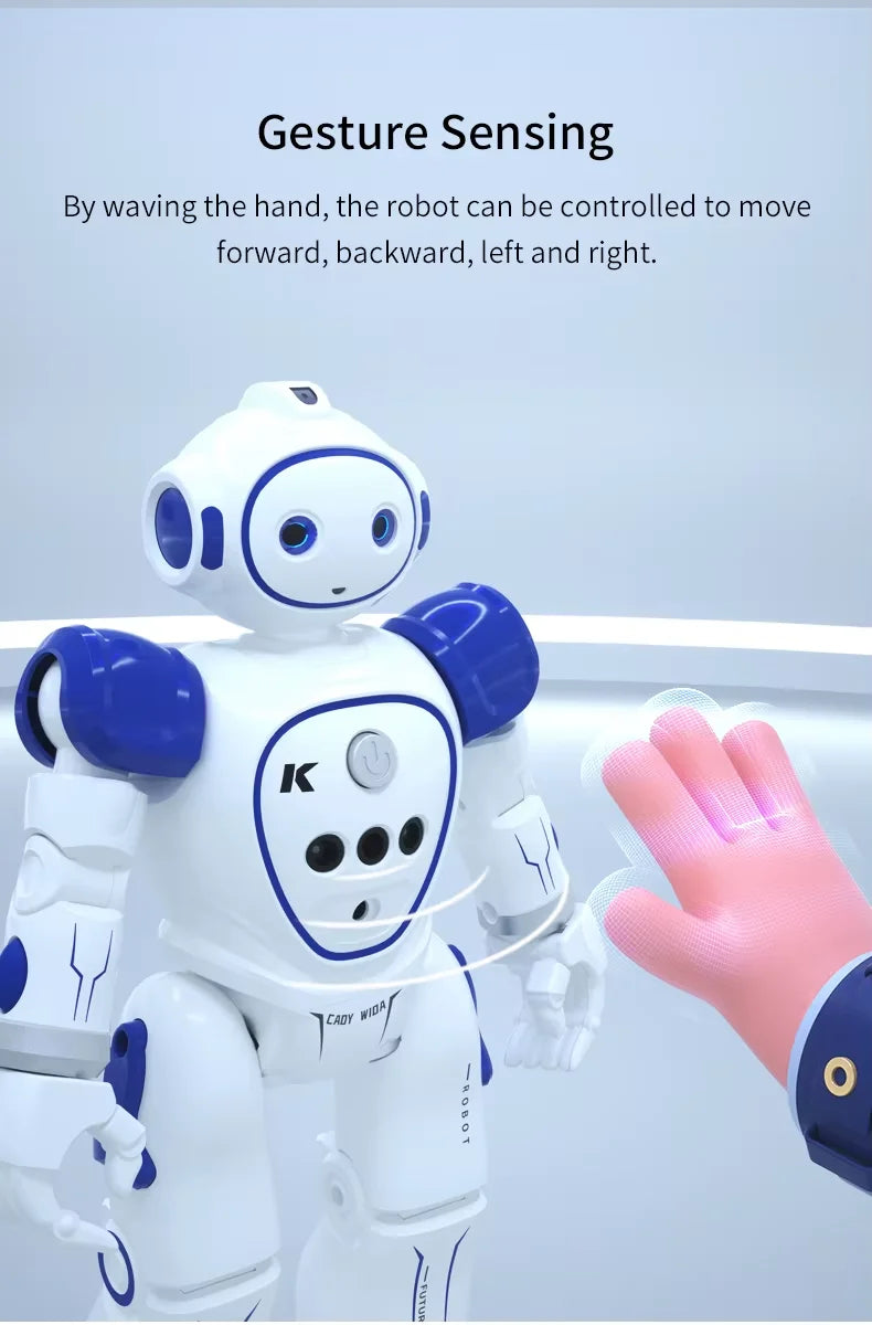 Hand demonstrating the robot gesture sensor