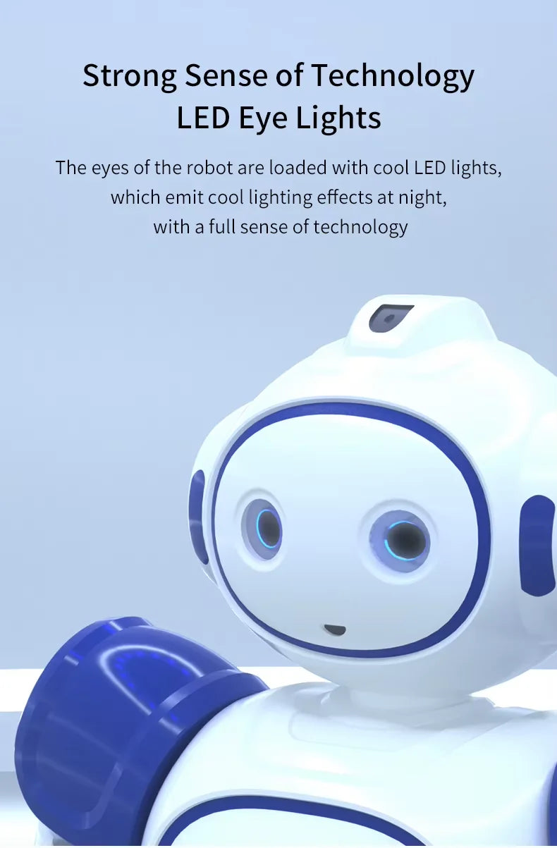 Illuminated LED eyes on the Emo Robot