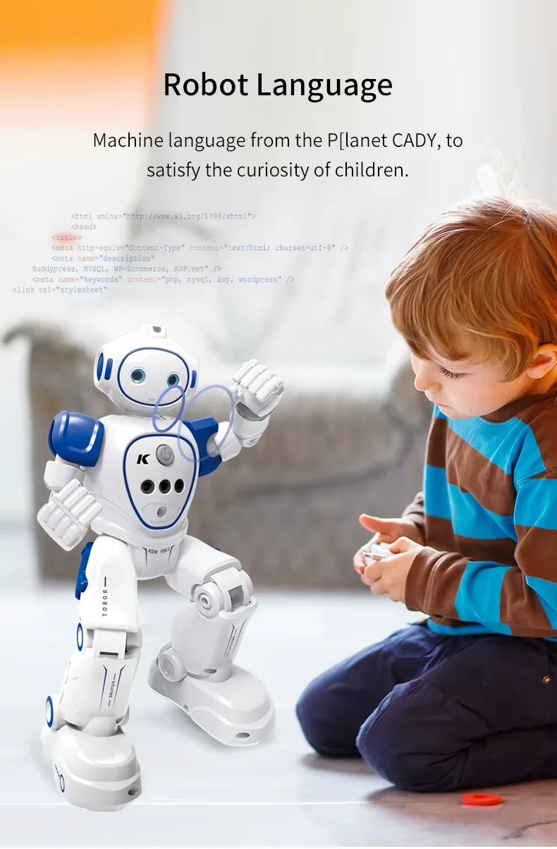 Emo Robot playing built-in robot sounds