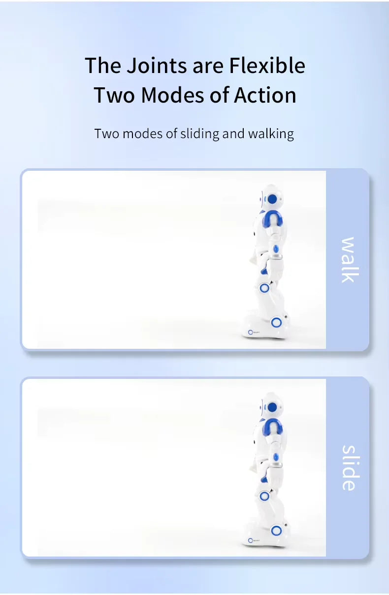 Robot walking and sliding movement modes