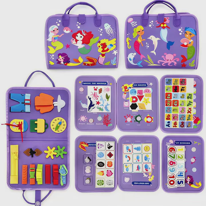 7-in-1 Montessori Travel Busy Board